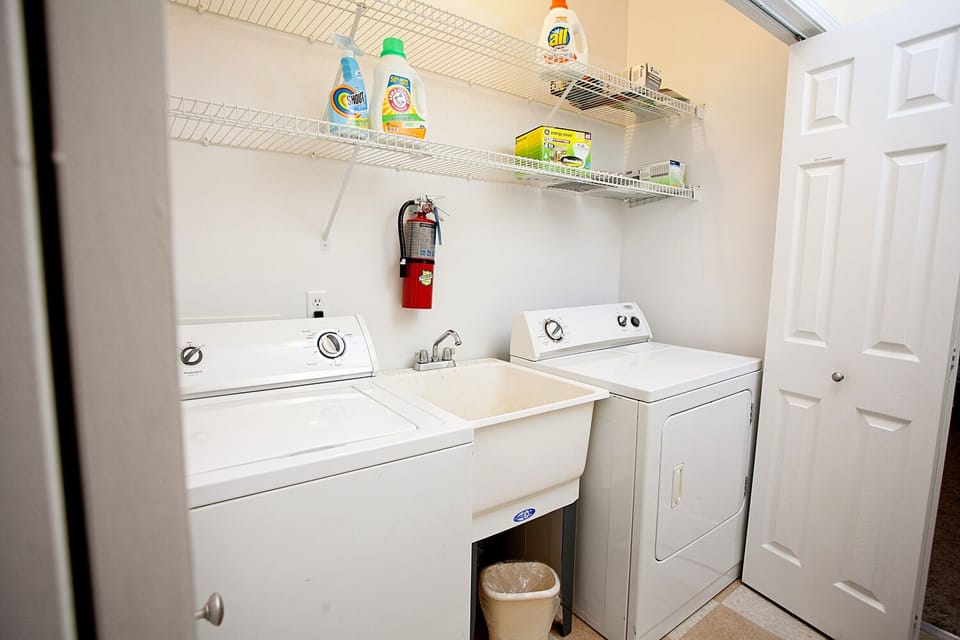 Laundry Area, Lower Level Peterson Creek Retreat