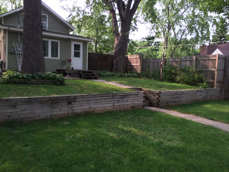 Fenced yard 