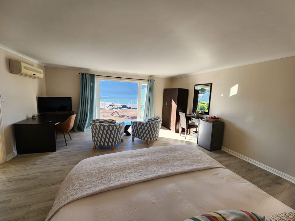 Family Double or Twin Room, Multiple Beds, Balcony, Sea View | Premium bedding, in-room safe, desk, soundproofing