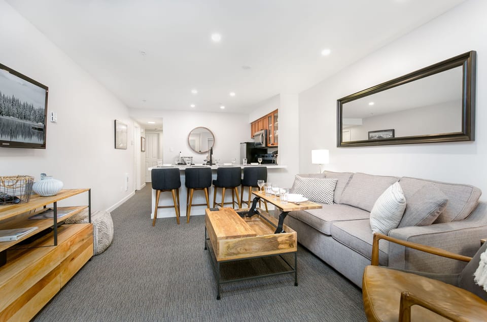 All of our homes have flat screen TVs with 100+ channels, DVD pl