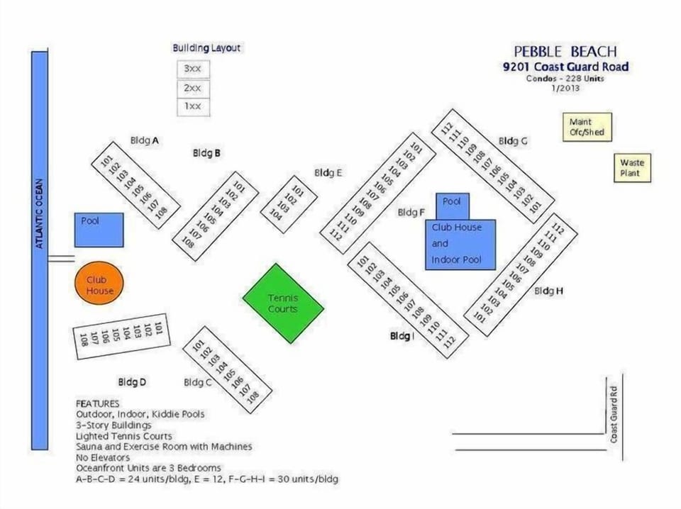 Map of complex layout