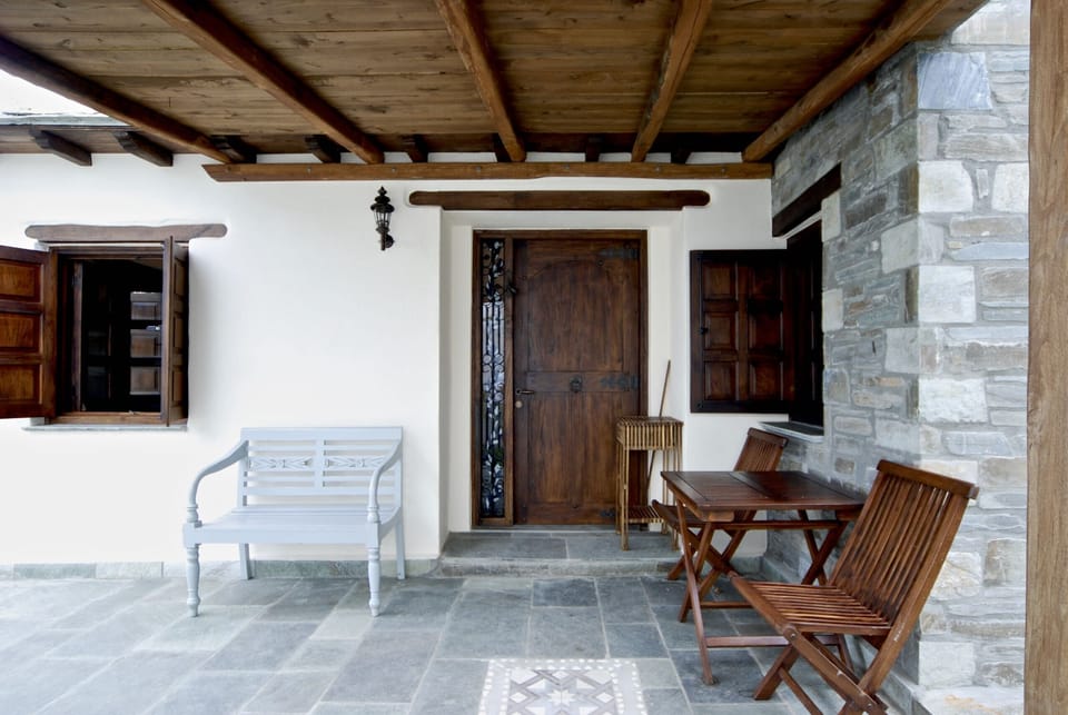 The entrance of the house