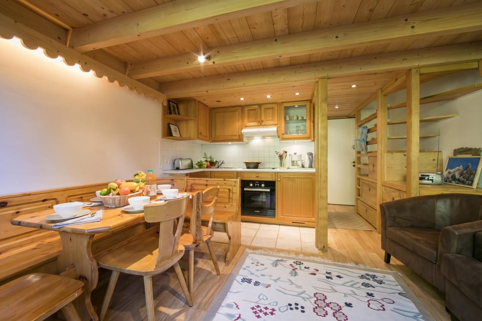 Kitchen and dining area
