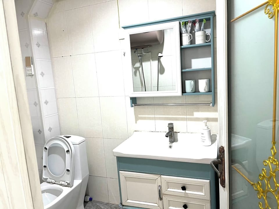 Two-Bedrooms Apartment | Bathroom | Shower, free toiletries, hair dryer