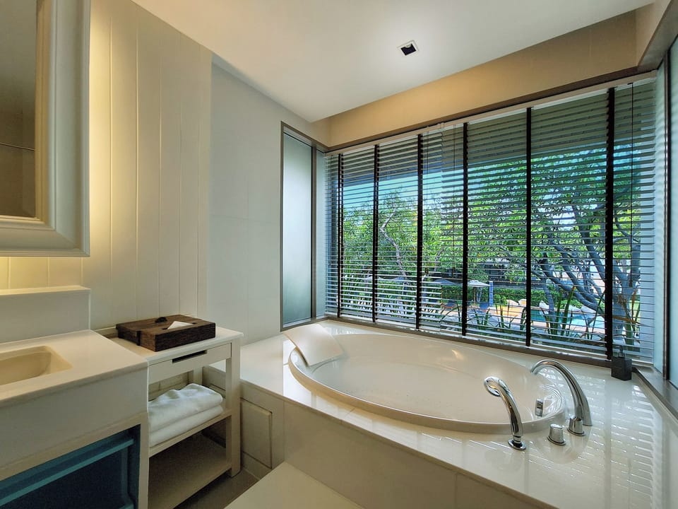 4-Bedroom, Beachfront Private Pool Villa, Non-Smoking | Bathroom | Designer toiletries, hair dryer, towels, soap