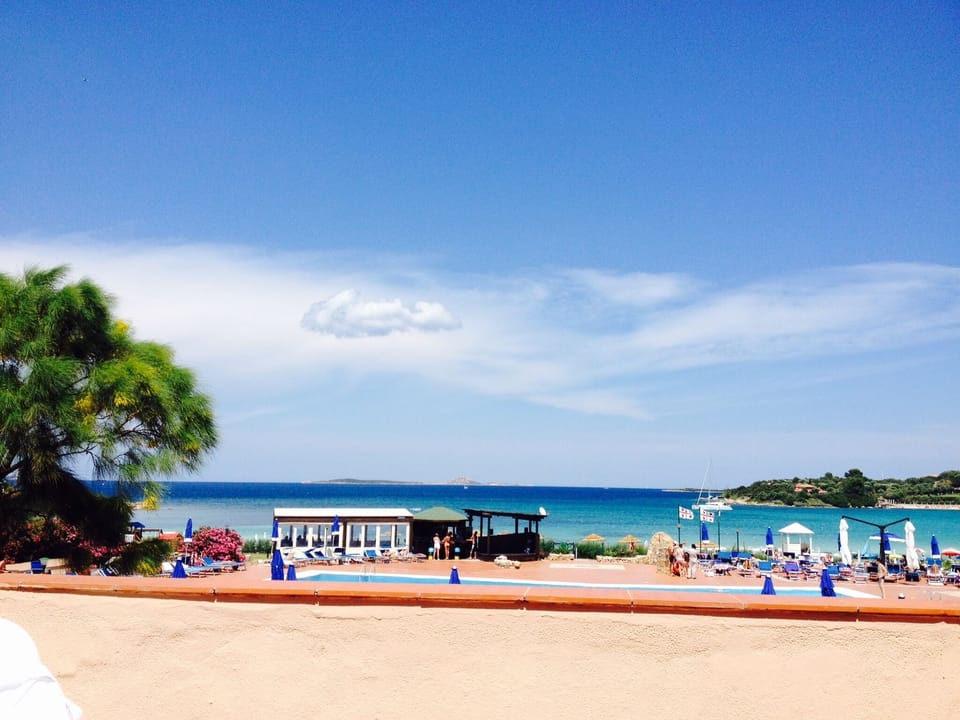 The view from the flat terrace