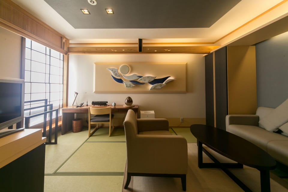 Japanese Modern Room with Private Hot Springs, "Theme: MOONLIT NIGHT," Non Smoking 37 ㎡【4F】 | Minibar (free items), WiFi (free)