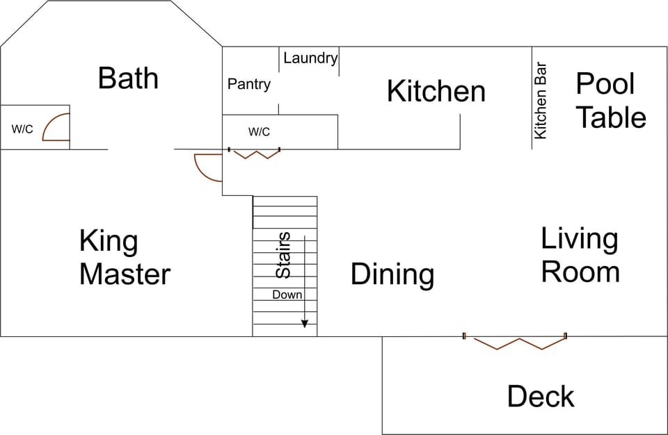 Second Floor | Up Main Flight of Stairs from Main Entry