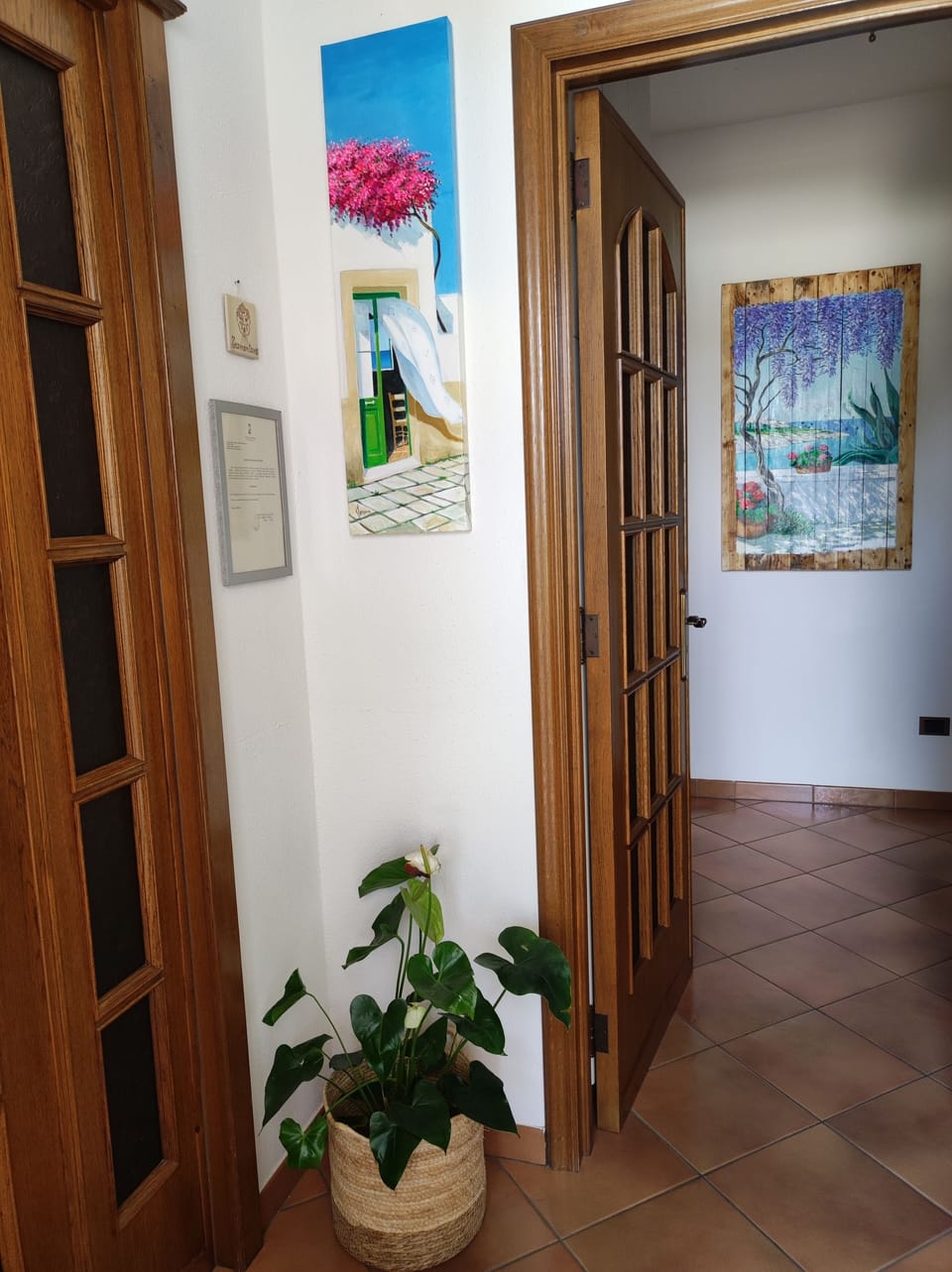 Interior entrance
