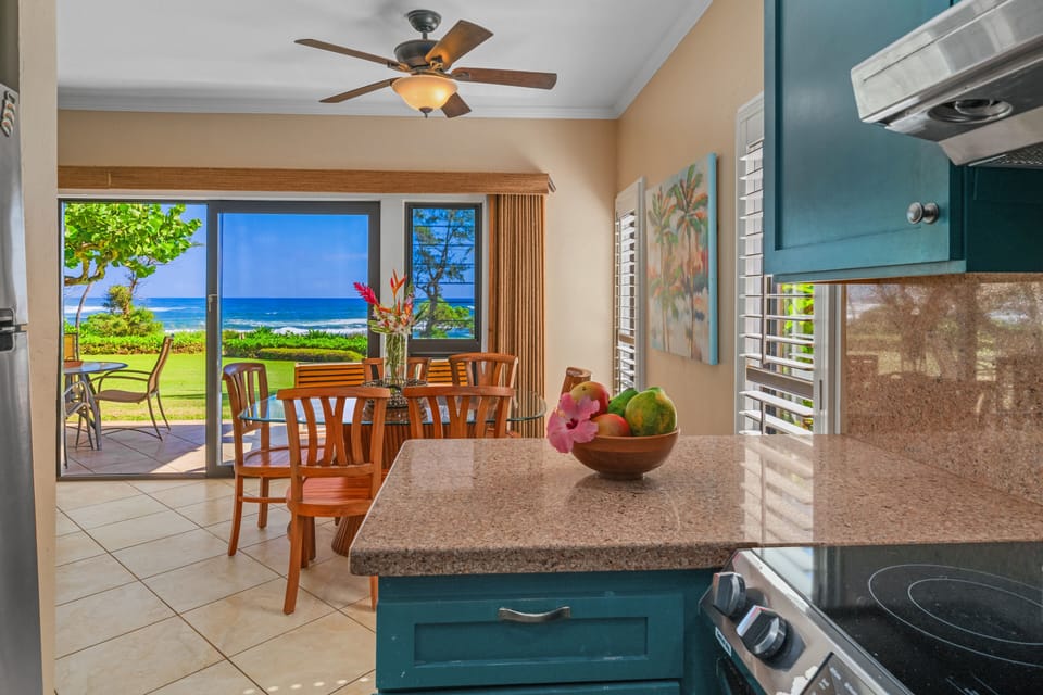 Enjoy the ocean View from the Kitchen