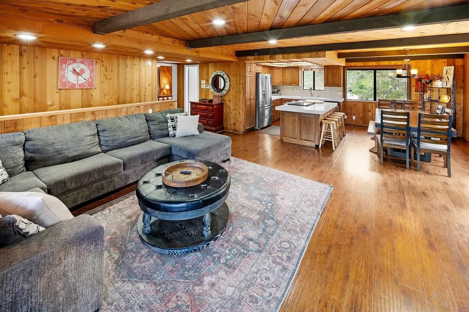 Open Living Area with Roku TV