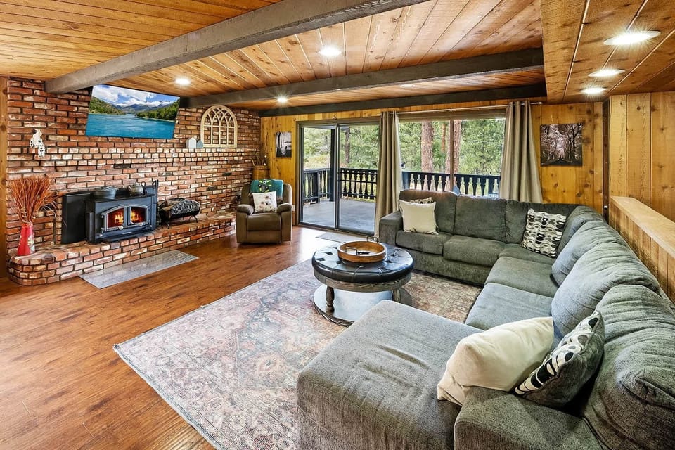 Open Living Area with Roku TV