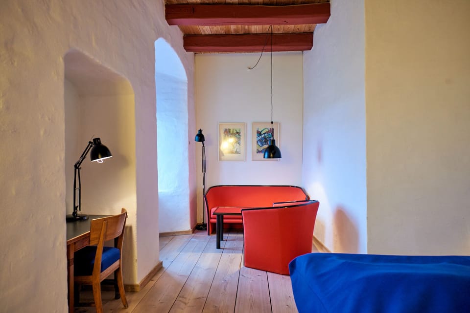 Desk, iron/ironing board (on request), WiFi (free)
