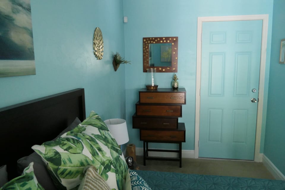 door to the neighbor unit (always closed)