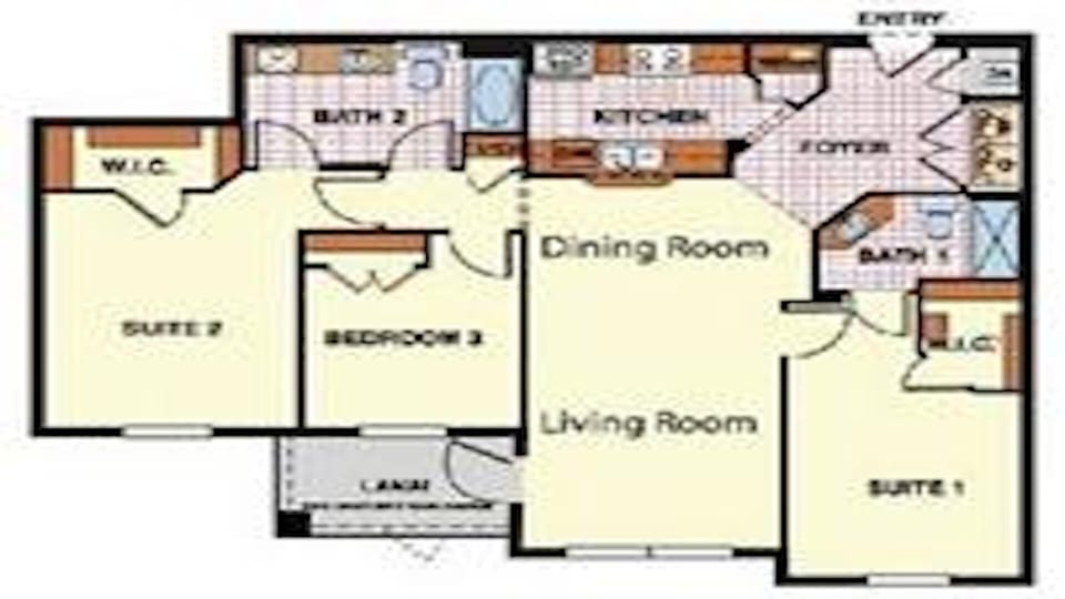 The condo floor plan