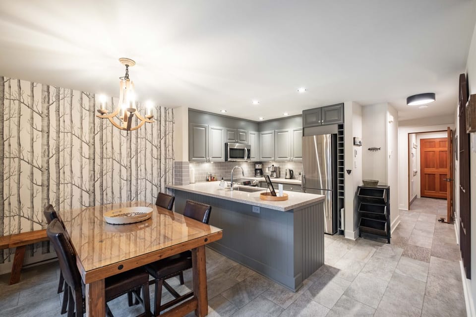 Dining and kitchen area