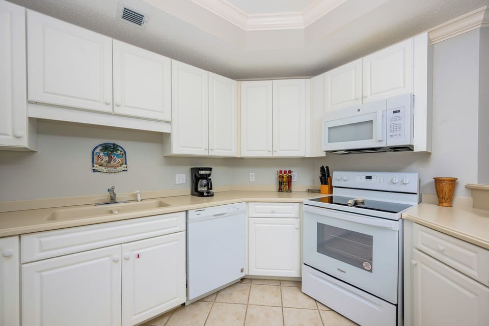 Create your favorite meals in this kitchen, where simple elegance inspires culinary adventures