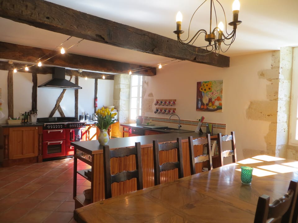 Farmhouse kitchen and dining room