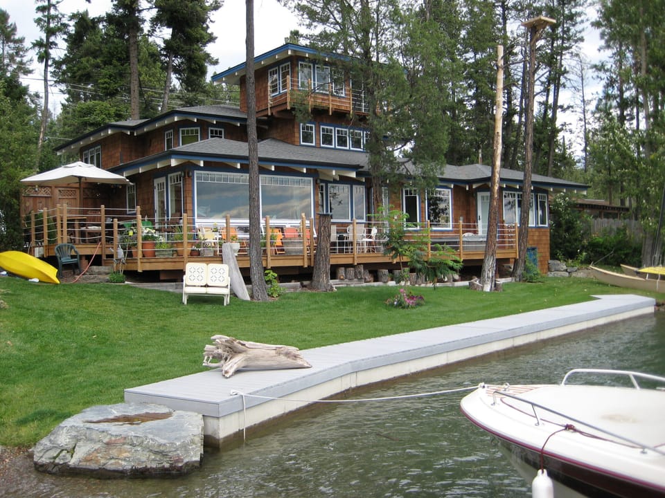 Our lake home with 103 feet of water frontage