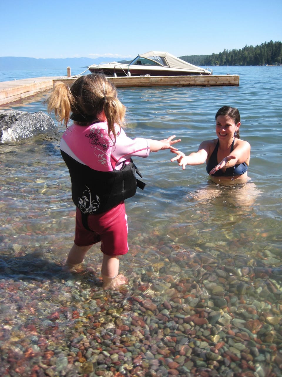 Children feel secure on our kid friendly beach.