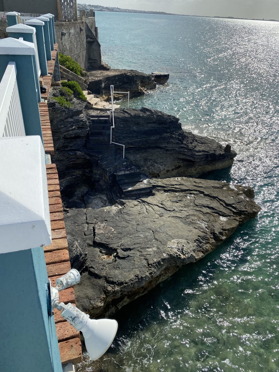 Stairs leading to the water