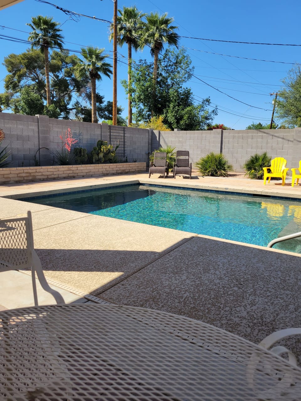 Outdoor pool area