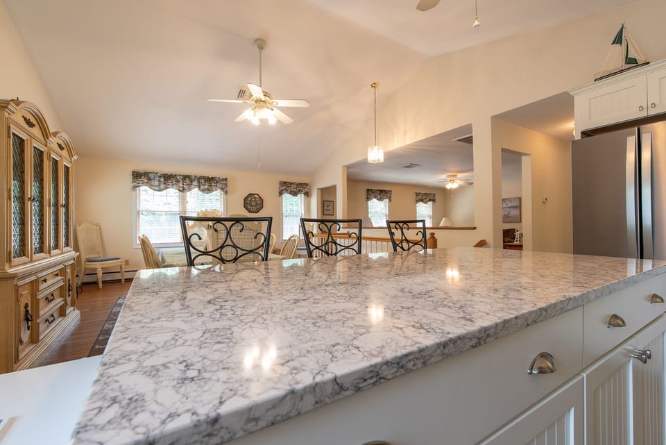 View of Kitchen into Dining Area