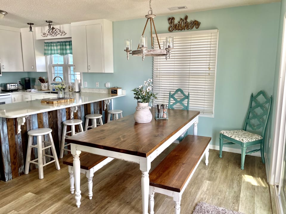 Dining and kitchen