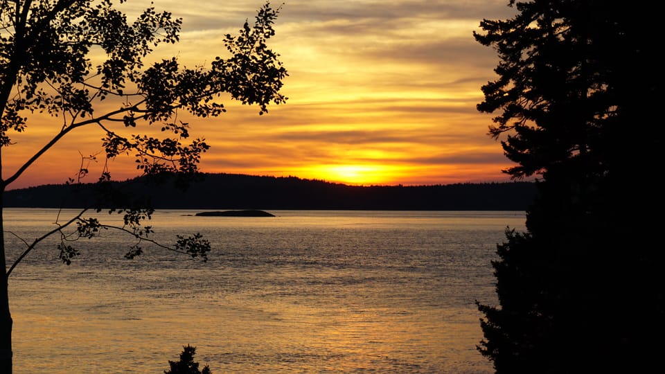 Sunset on Campobello at Starfish Cottage