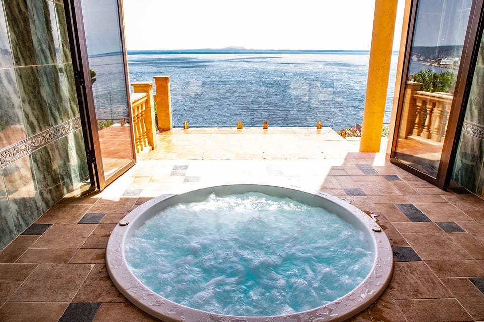 Large Heated Jacuzzi in Chill out Loung