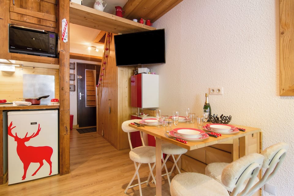 Living space with HDTV