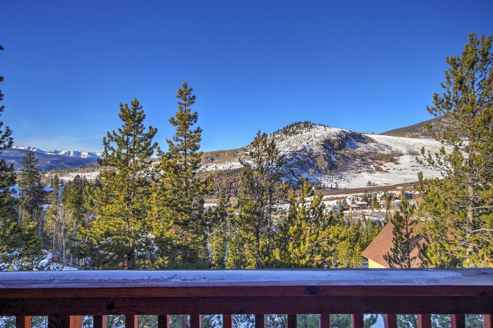 Mountain views from deck.