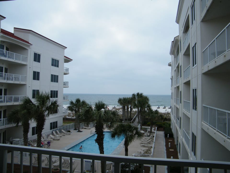 A view from the balcony.