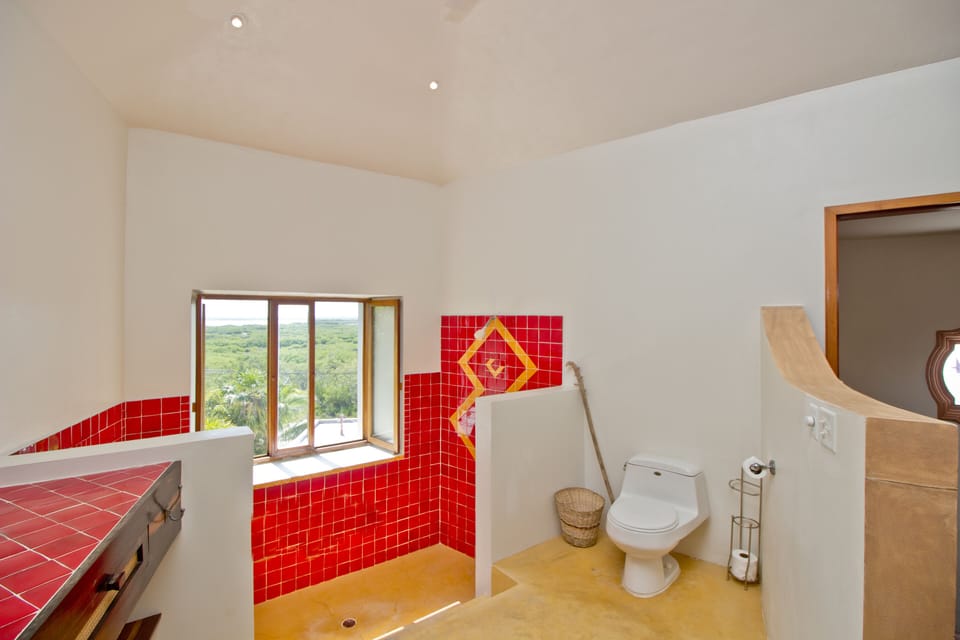 Master shower