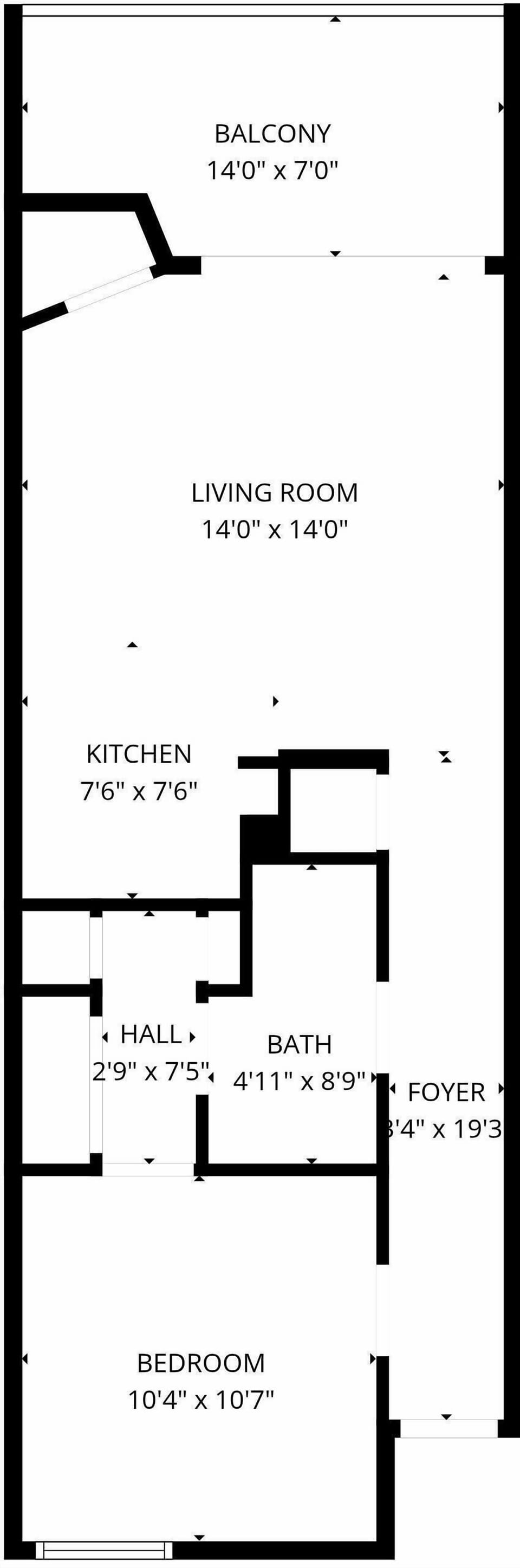 Floor plan of unit