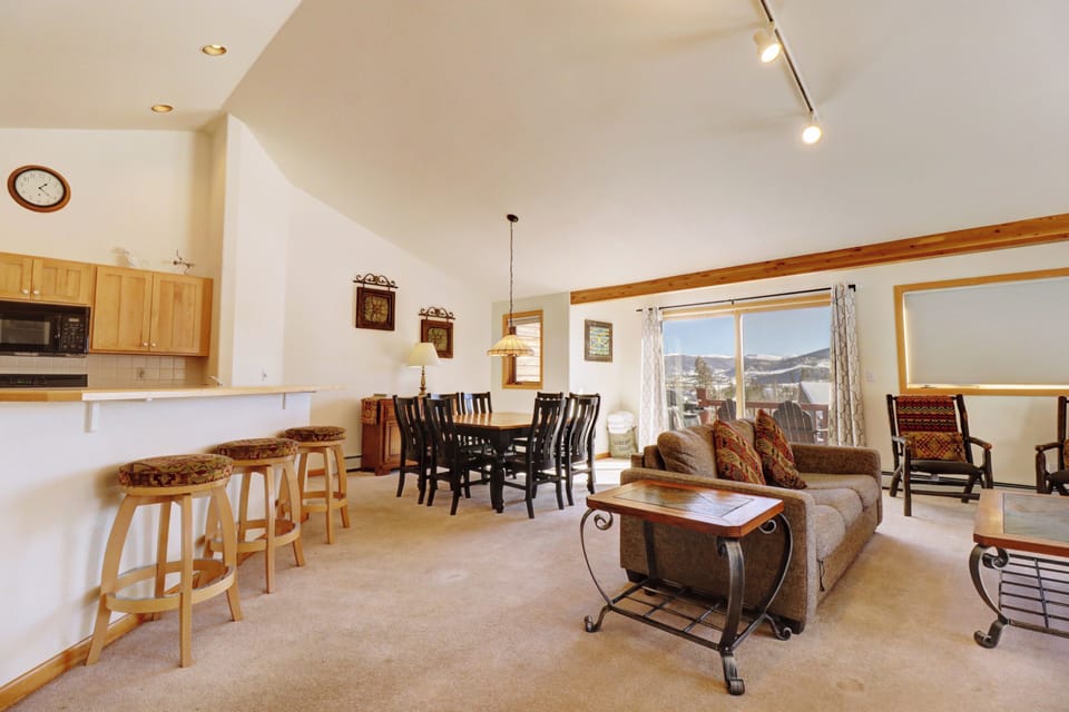 Open concept living area makes a great space for families and friends.