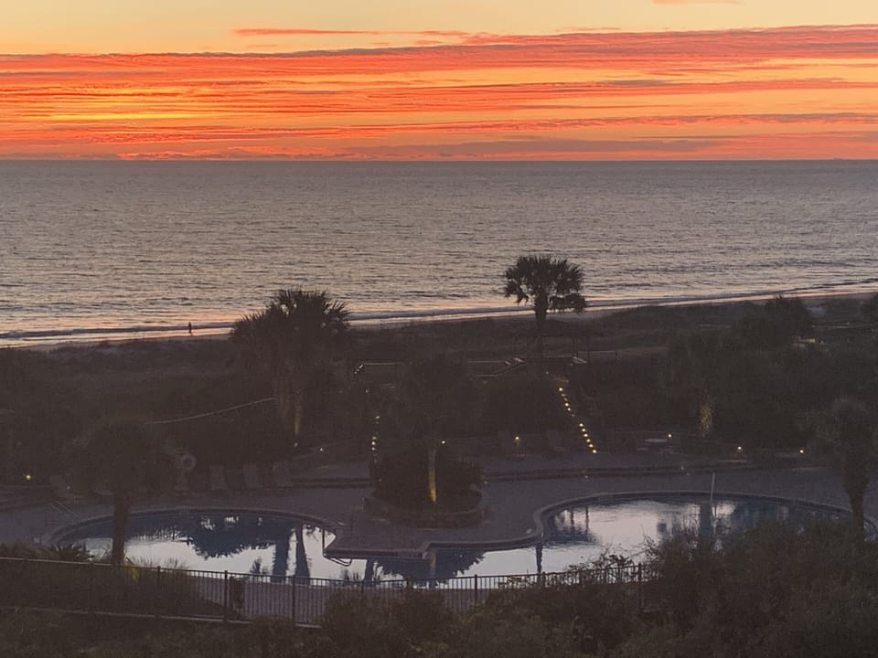 sunrise from balcony