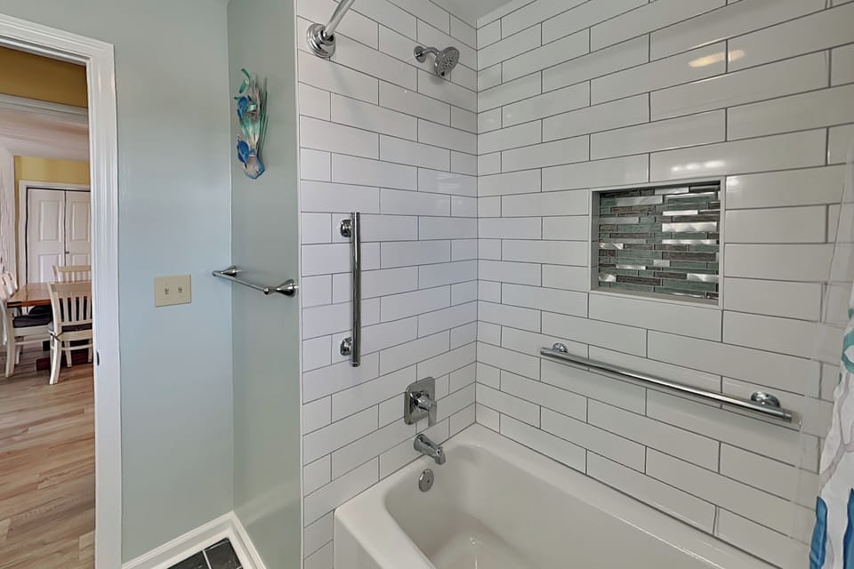 Second Bathroom - Newly Remodeled, Shower/Tub Combo - Hallway Access