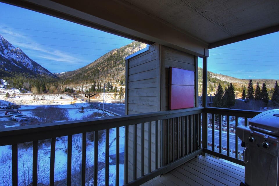 Beautiful winter views from deck