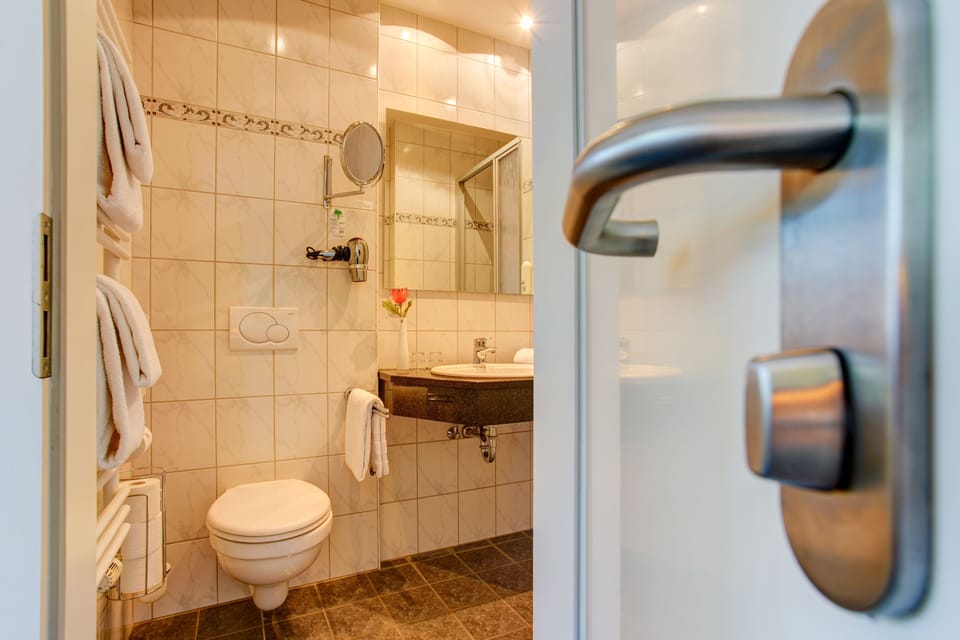 Double Room | Bathroom | Shower, free toiletries, hair dryer, towels