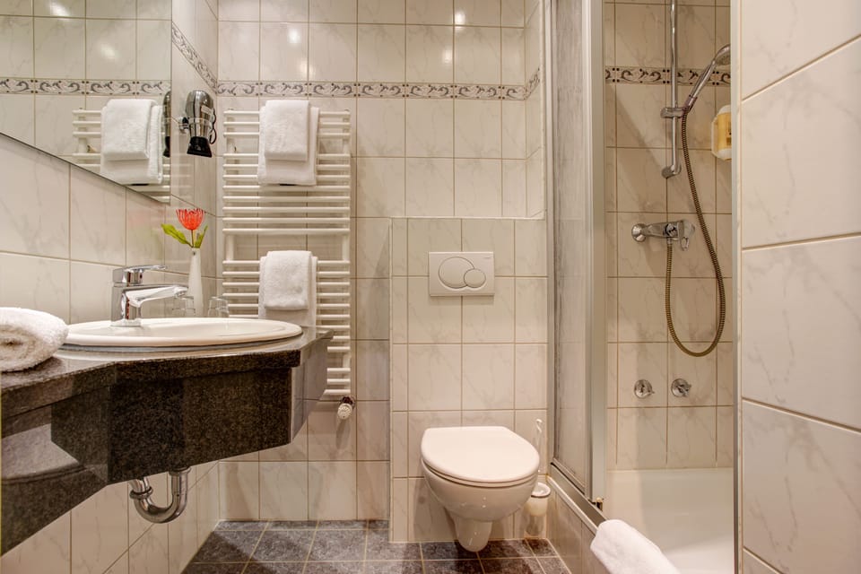 Double Room | Bathroom | Shower, free toiletries, hair dryer, towels