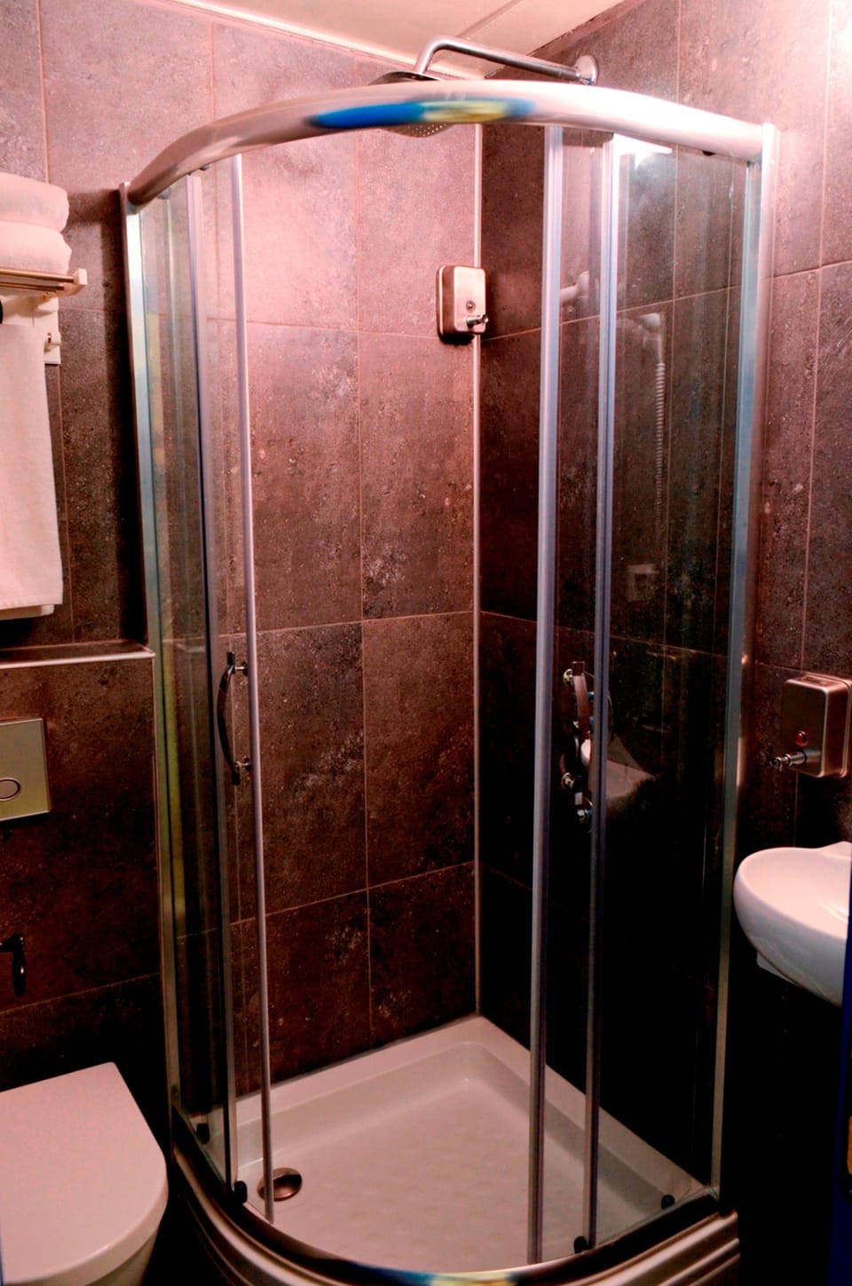 Standard Double Room, Sea View | Bathroom | Shower, slippers, towels
