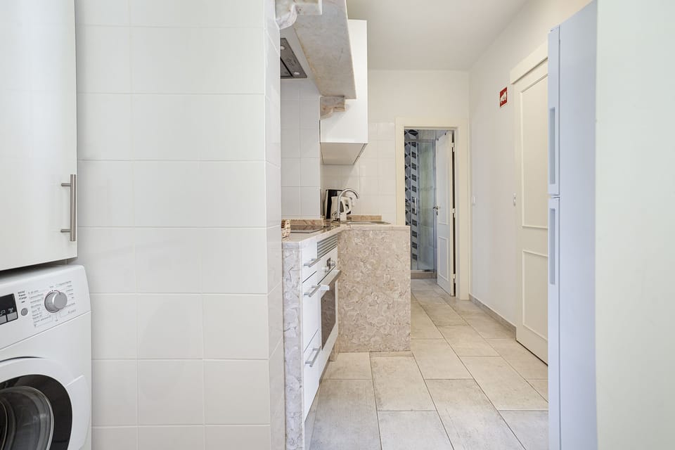 Standard Apartment, 2 Bedrooms, Balcony, City View | Private kitchen | Full-size fridge, microwave, oven, stovetop