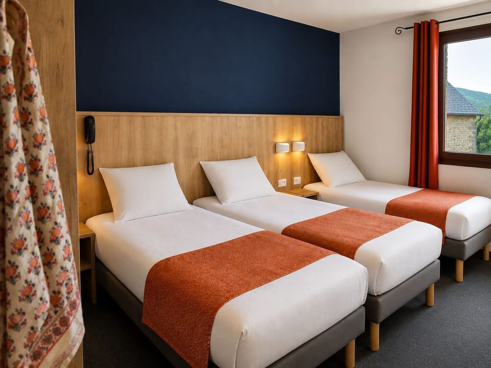 Standard Triple Room | Desk, blackout drapes, soundproofing, free cribs/infant beds