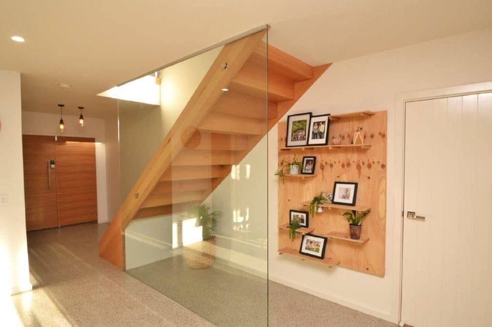 Stairwell and storage area