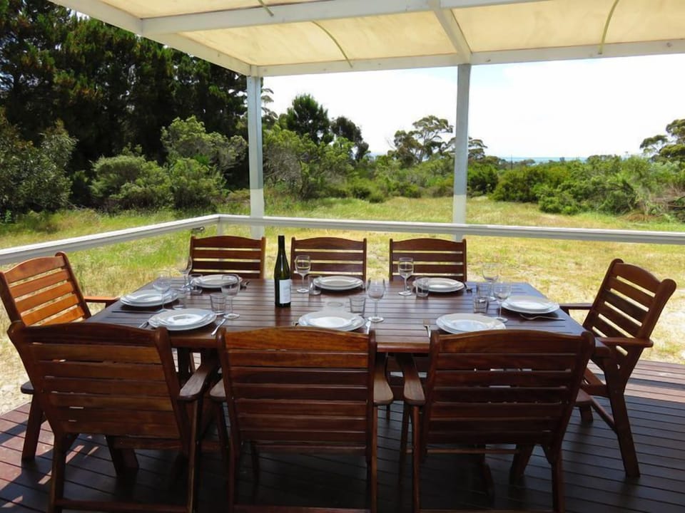 Enjoy the catch of the day under the verandah after cooking it on our BBQ
