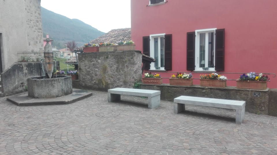 This is the fountain you can take fresh spring water from, only at few meters