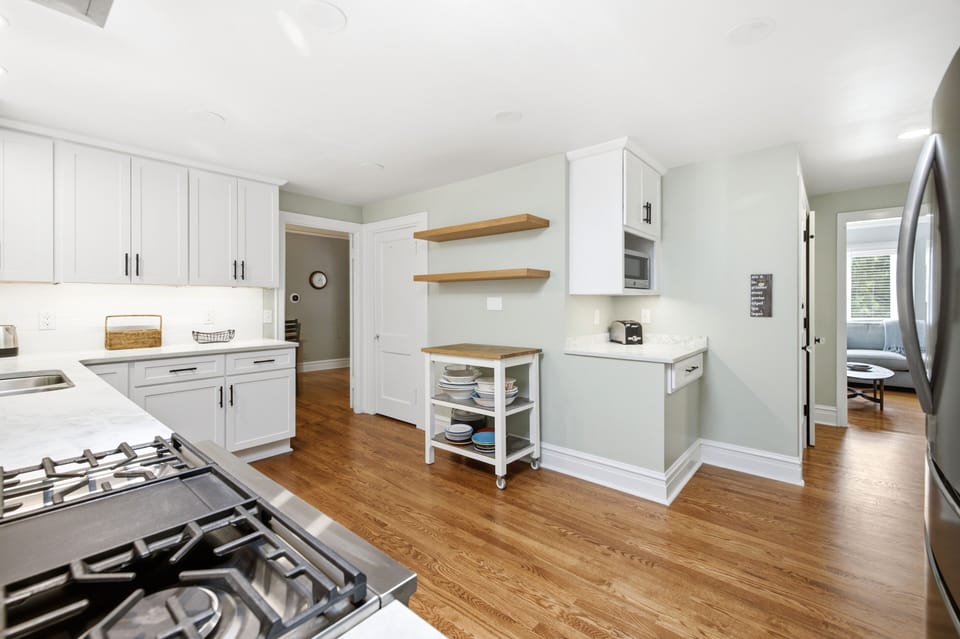 Open Shelving And Lots Of Space