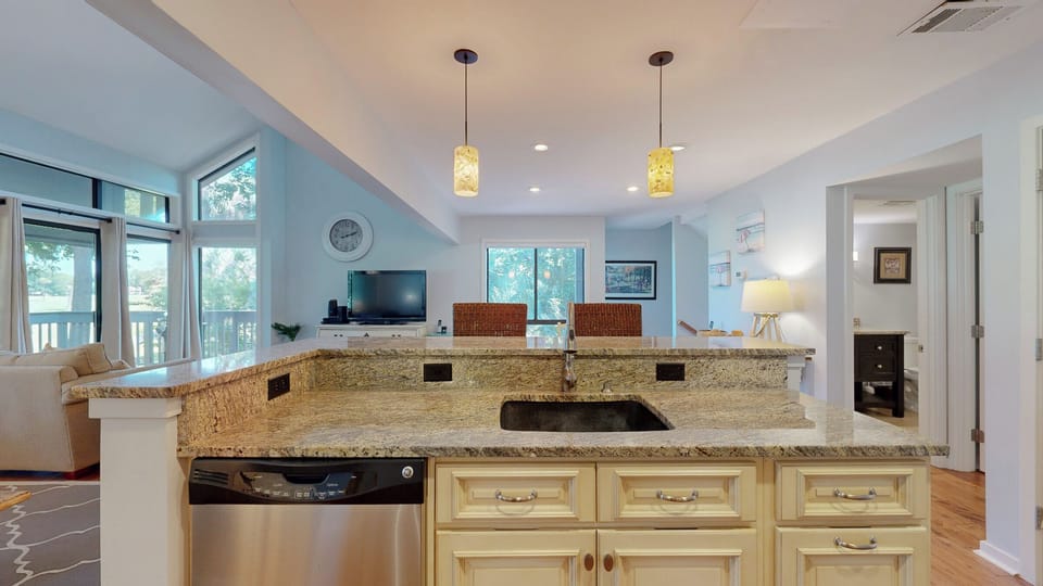 Kitchen with Countertop Seating for Two