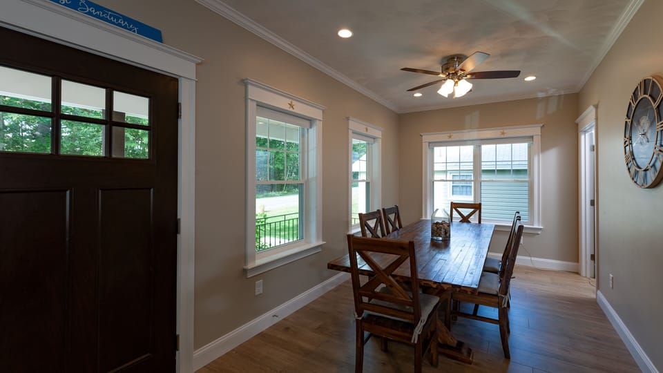 Dinning area within the open concept first floor kitchen area